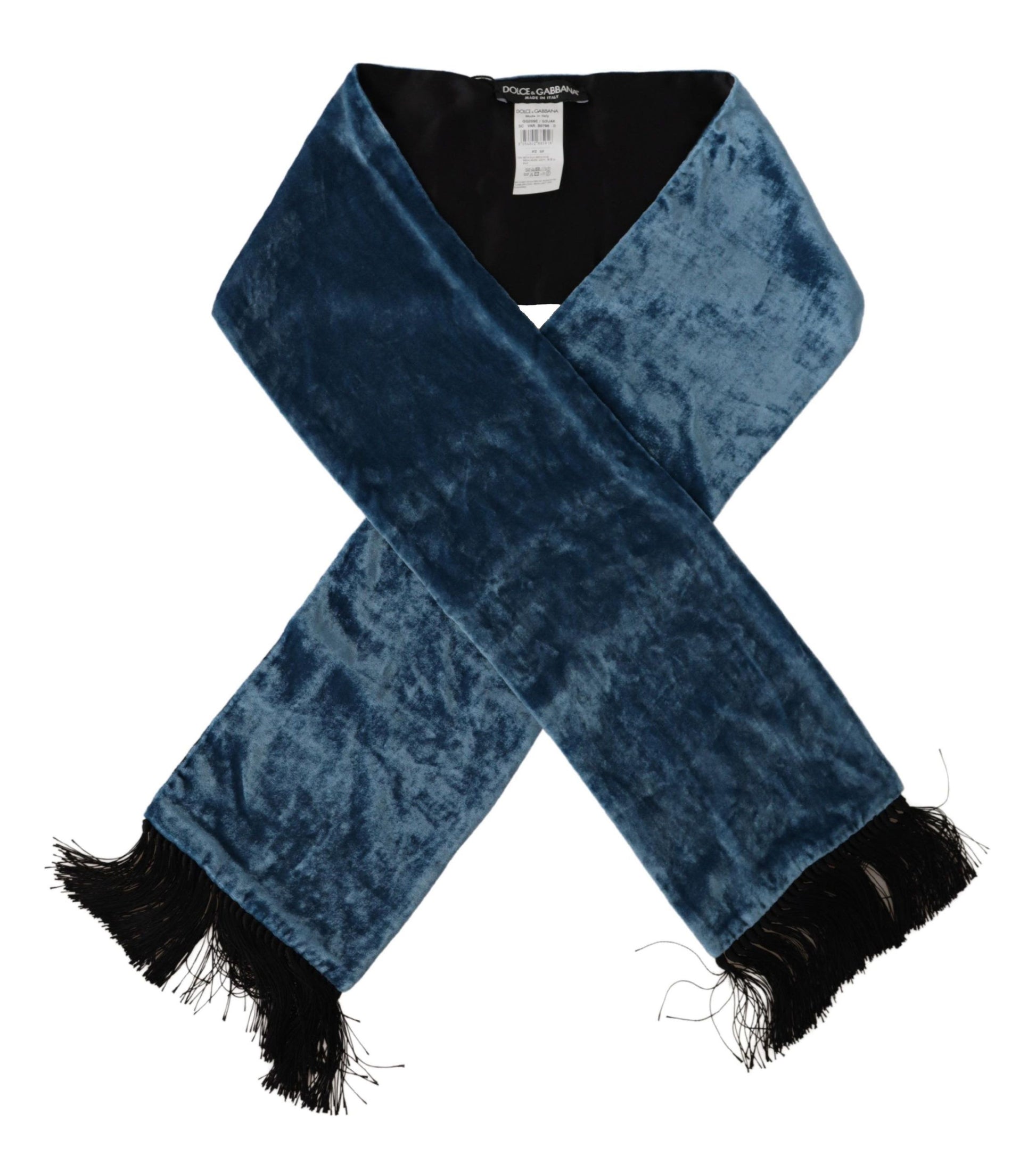 Elegante Bufanda de Seda para Hombre en Azul Regal