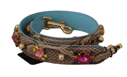 Elegante python lederen schouderbandaccessoire