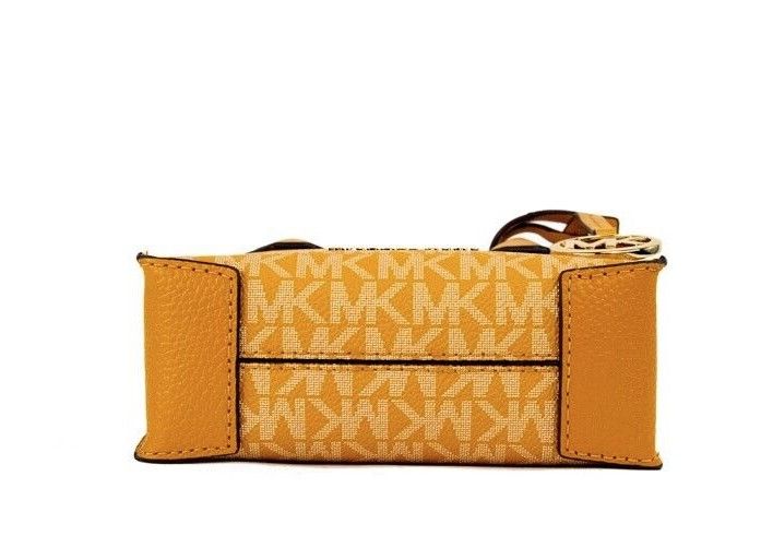 Bolso bandolera Mercer XS Honeycomb Gold Signature de PVC North South Shopper