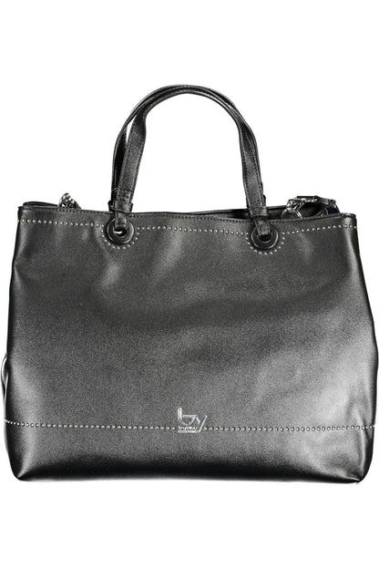 Chic Two-Handle City Bag with Contrast Detail