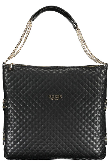 Chic Two-Chain Black Shoulder Bag