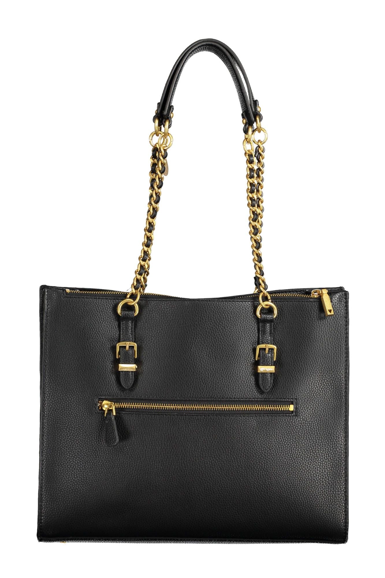 Chic Black Chain-Strap Shoulder Bag