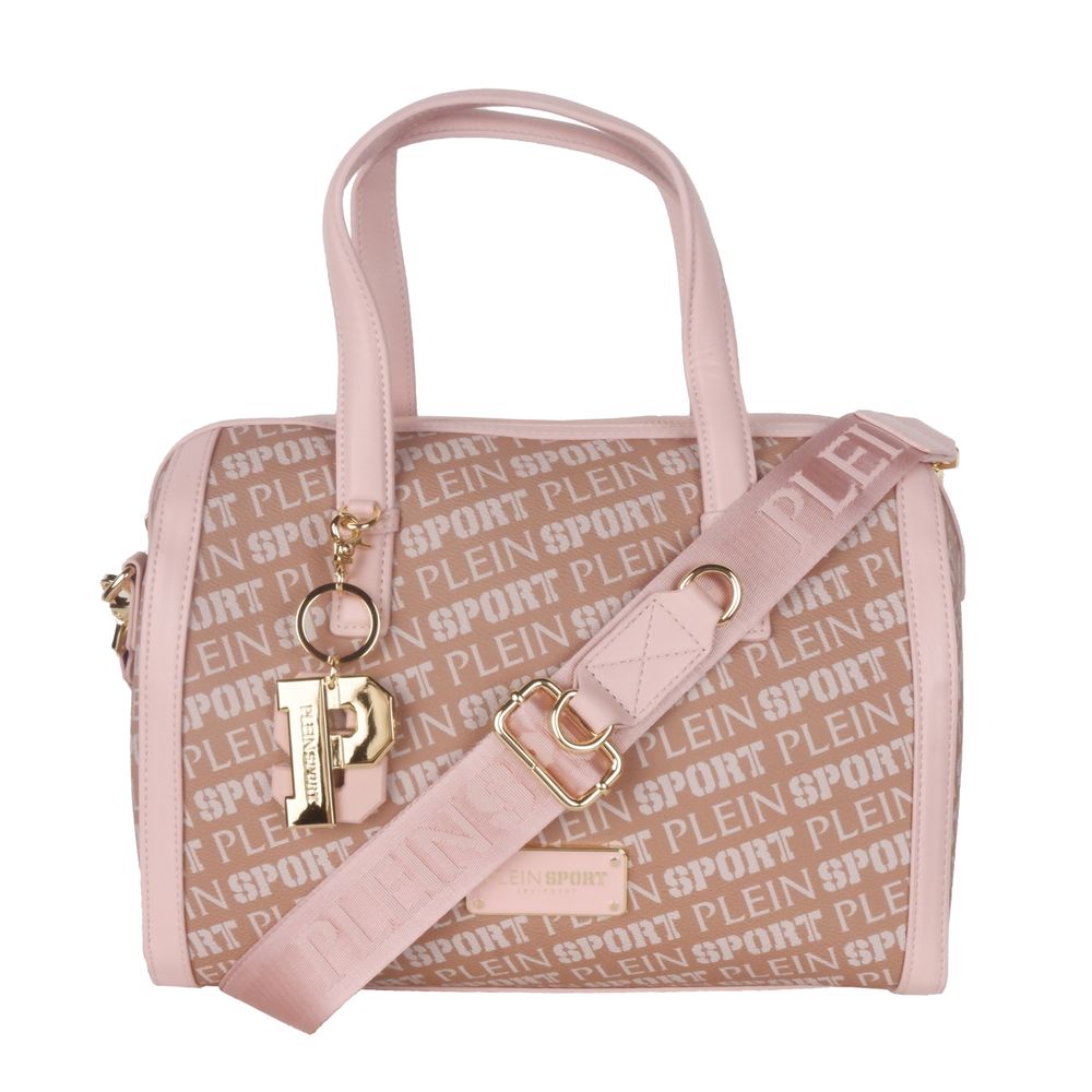 Bolso bandolera chic de ecopiel rosa