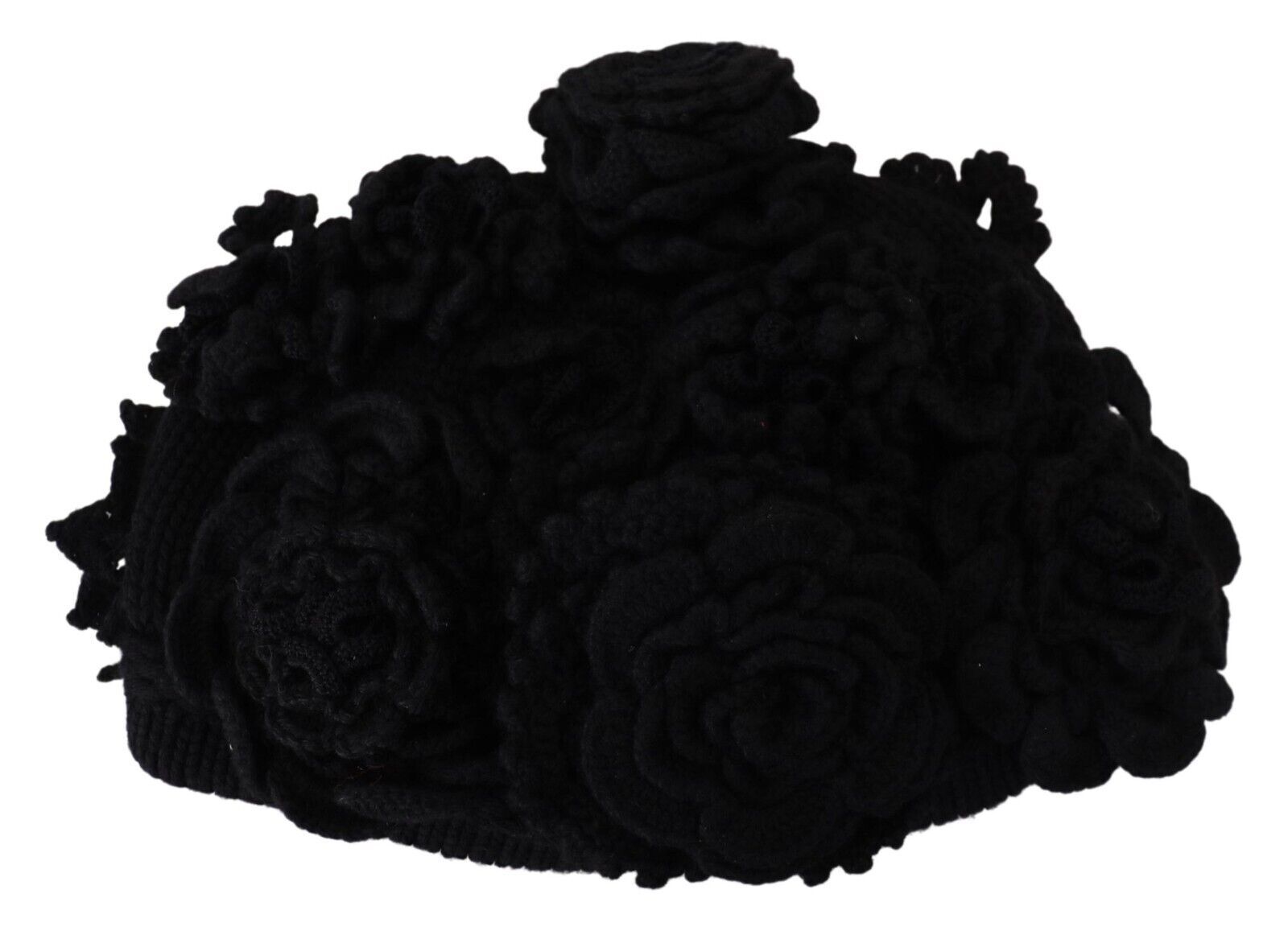 Gorro elegante de lana virgen negro